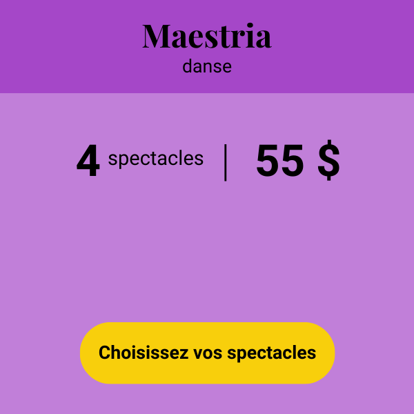 Forfait maestria danse