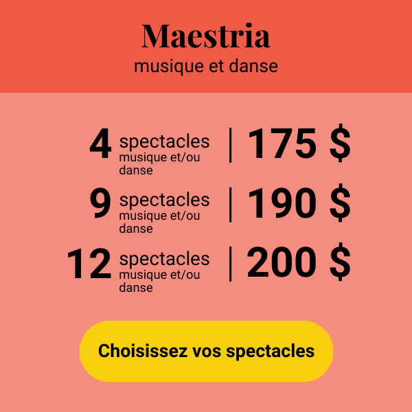 Forfaits Maestria musique et danse